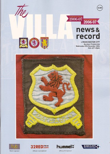 Aston Villa FC v Manchester City FC